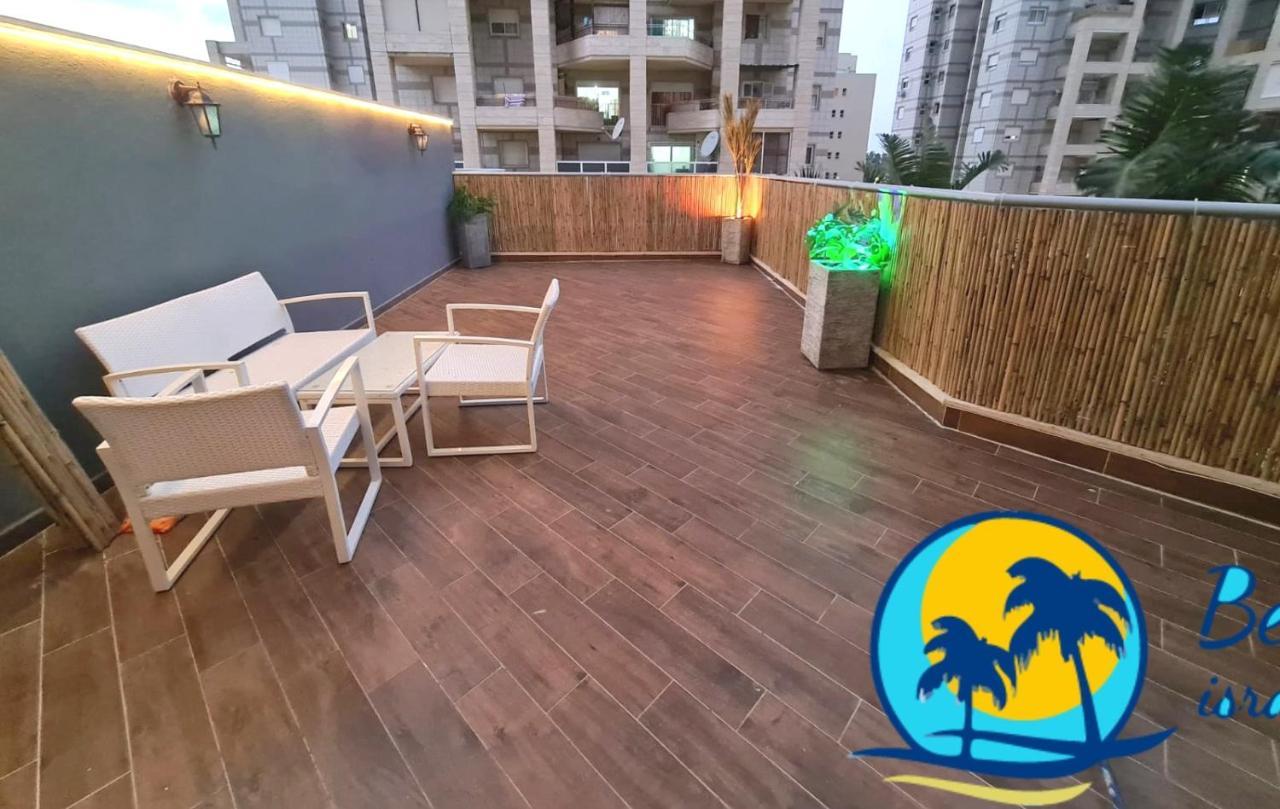 Beach Suite Israel- Private Jacuzzi Garden Suite & Gym, 3 Min Walk To Beach ביץ סוייט ישראל- ג'קוזי פרטי בגינה 3 דקות הליכה לים וחדר כושר Ashkelon Ngoại thất bức ảnh